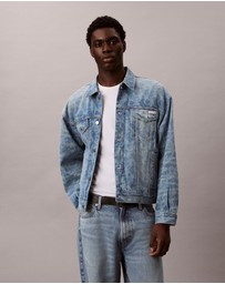 Calvin Klein Jeans - Allover Monogram 90s Denim Trucker Jacket