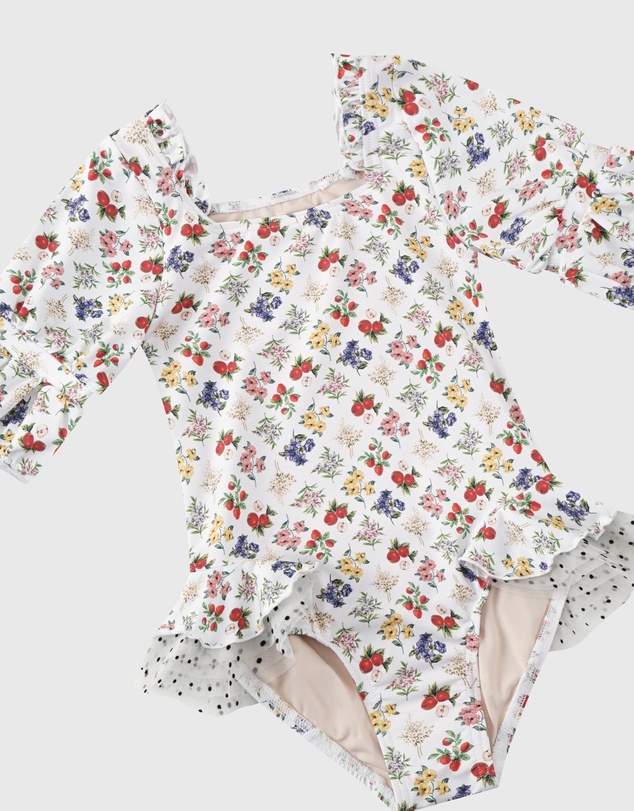 Aqua Blu Kids - Petit Four Short Sleeve Puff One Piece - Kids