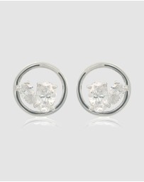 Georgini - Georgini Chic Noel Toi Et Moi Circle Earrings Silver
