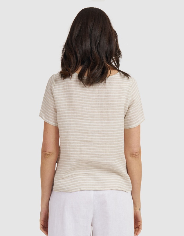 CAMIXA - Teena Linen T-shirt Top