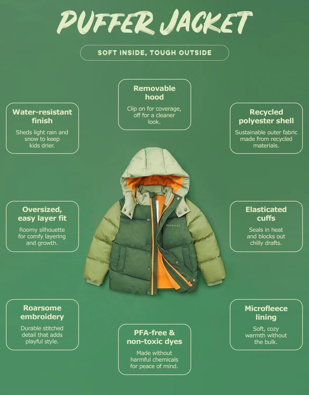 Roarsome - Roarsome Puffer Jacket