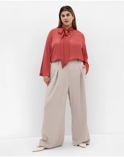 City Chic - Mahalia Neck Tie Top