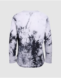Rock Your Kid - Ace Spade Long Sleeve Tie Dye T-Shirt