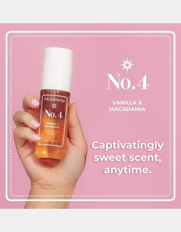 MCoBeauty - Fragrance Mist Hair & Body 90ml - No.4 (Vanilla & Macadamia)