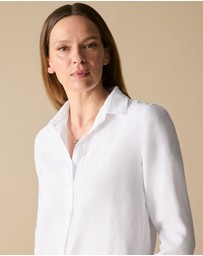 Trenery - Linen Classic Shirt in White