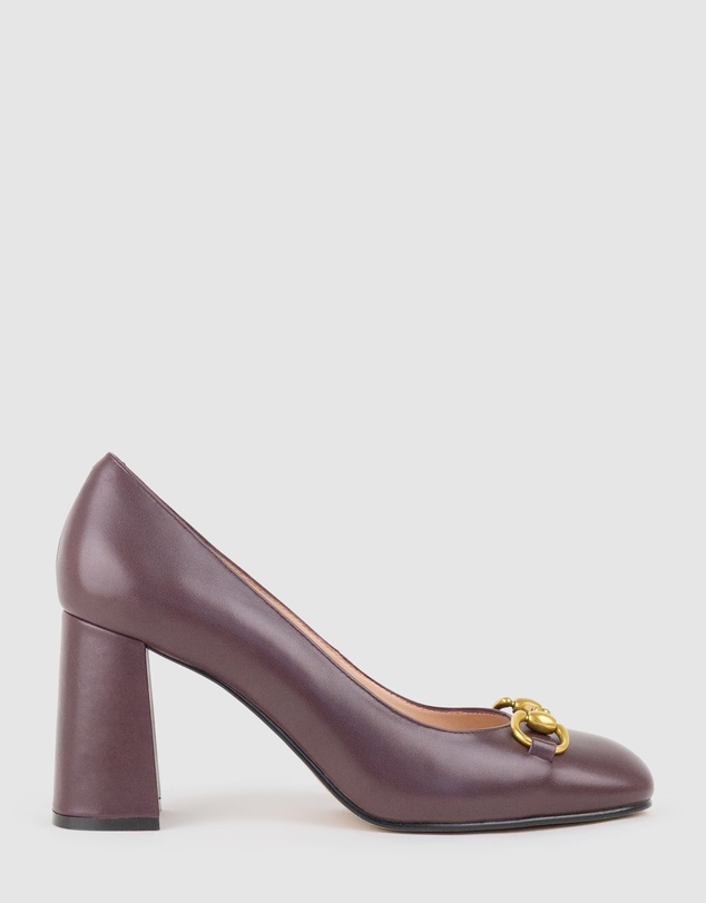 Edward Meller - BAILEY85 Block Heel Pump with Trim