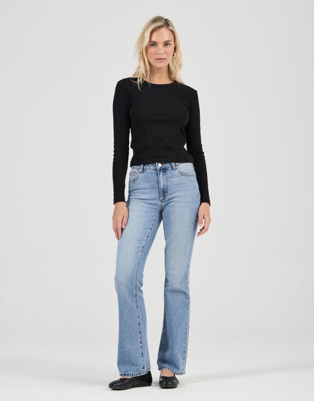 Rolla's - Pointelle Classic Long Sleeve Top