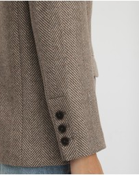 Revibe - Repaired AERE Opal Wool Blend Relaxed Blazer - AU 6