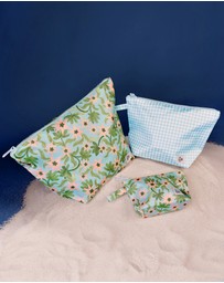 The Somewhere Co - Seaflower Handy Pouch Trio