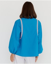 ALEXANDRA - Silas Blouse Blue Teal