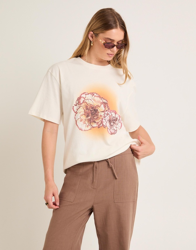Alice In The Eve - Sunrise Flower Oversized T-Shirt