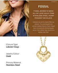 Fossil - Sadie Gold Tone Necklace