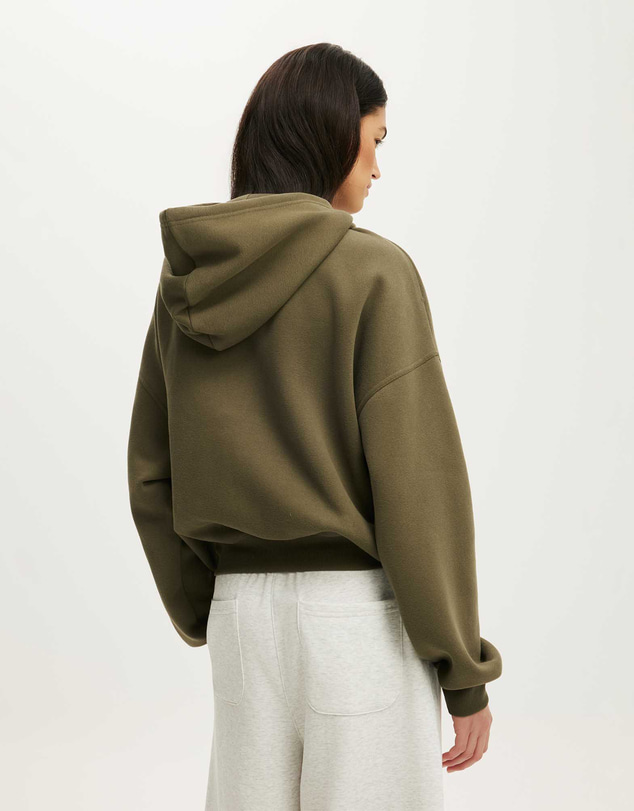 Cotton On Body Active - Plush Oversized Cocoon Zip Through