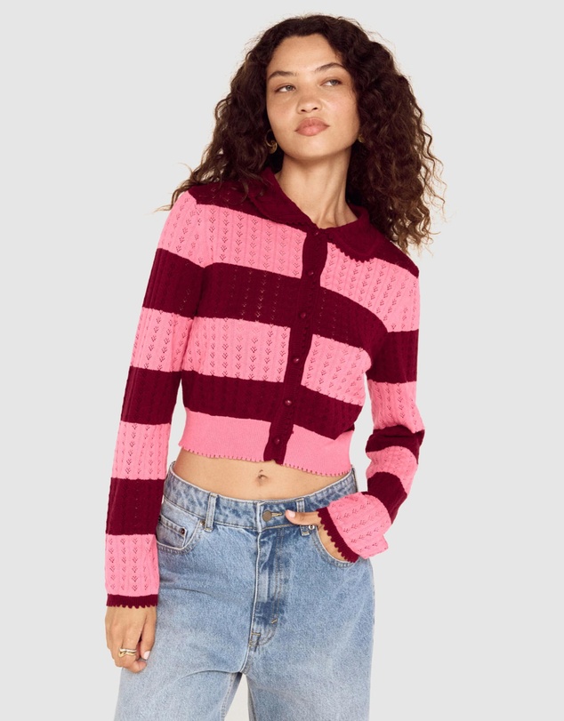 MINKPINK - Selena Pointelle Cardigan