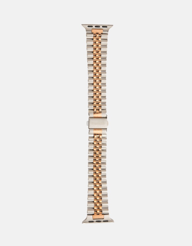Friendie - Stainless Steel Link Bracelet Band - The Perth - Apple Watch Compatible