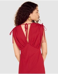 MINKPINK - Malia V-Neck Midi Dress