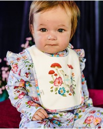 Fleur Harris - 'Bunny Forest' Dandy Duo Bibs in Cornflower