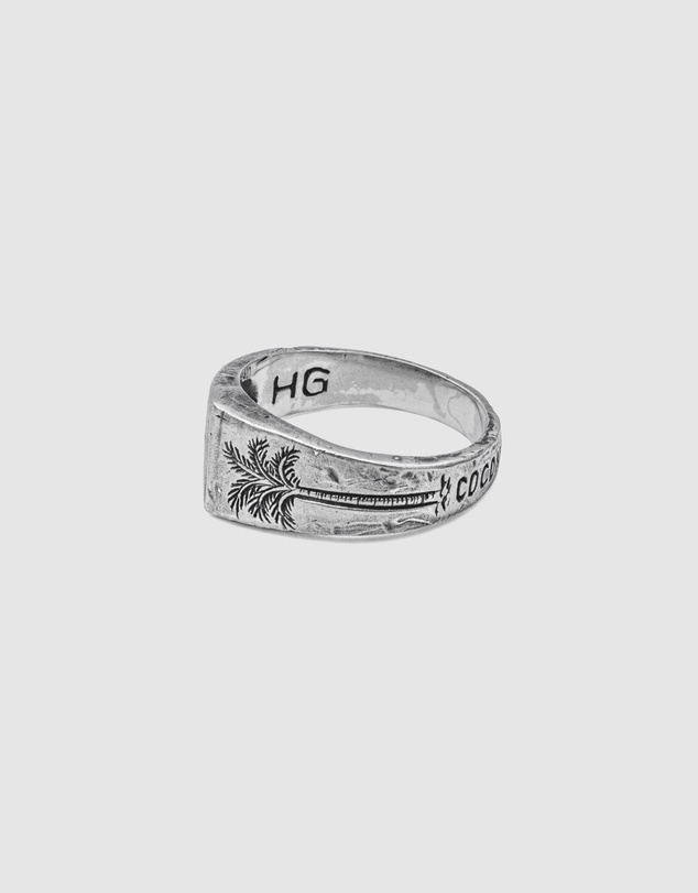 Haze & Glory - ICONIC EXCLUSIVE - Coconut Society Signet Ring in 925 Silver