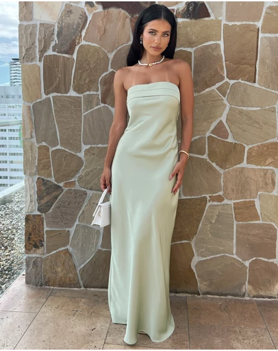 Beginning Boutique - Maiah Sage Maxi Dress