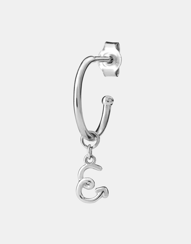 Karen Walker - E Initial Love Letter Hoop