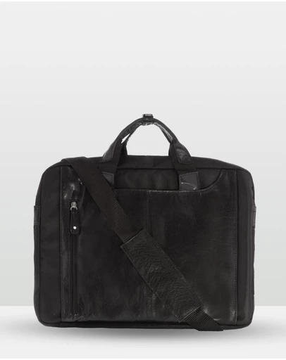 Cobb & Co - Garry Leather and Nylon Satchel