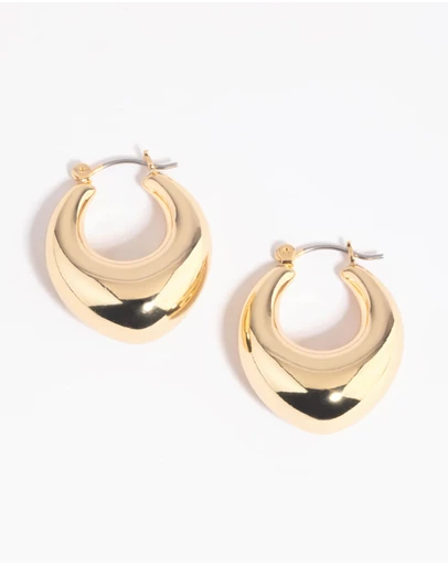 Lovisa - Gold-Plated Creole Hoop Earrings