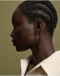Najo - Vivante Yellow Gold Drops Grande Earrings