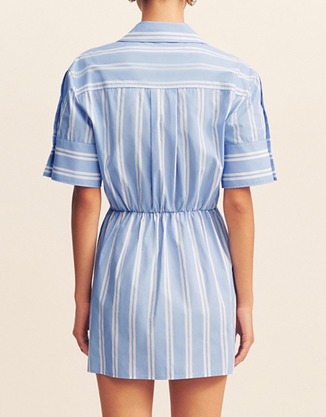 Shona Joy - Omri Draped Shirt Mini Dress - ICONIC EXCLUSIVE
