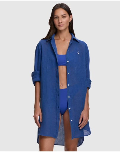 Polo Ralph Lauren - Organic Cotton & Linen Oversized Beach Shirt