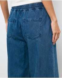 AERE - Soft Denim Twill Elasticated Pants