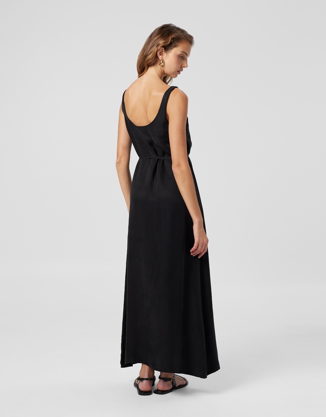 MVN - Pepperwood Cupro Scoop Neck Dress