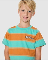 Rip Curl - Ride The Wave Stripe Tee - Babies-Kids
