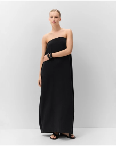 UNISON - Textured Strapless Balloon Dress