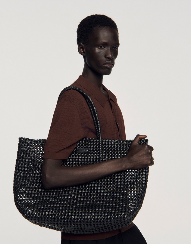 Sandro - Braided Tote Messenger
