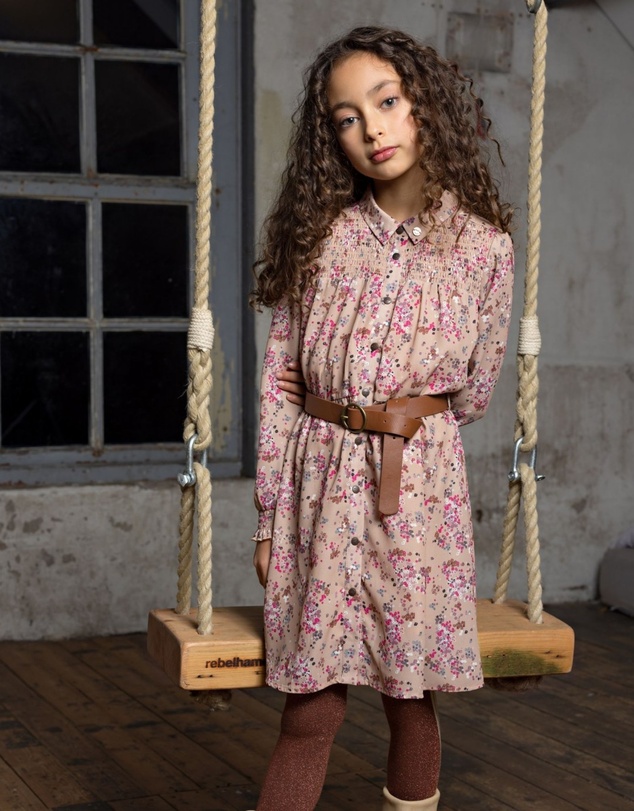NONO - Milau Floral Dress with Belt - Kids-Teens