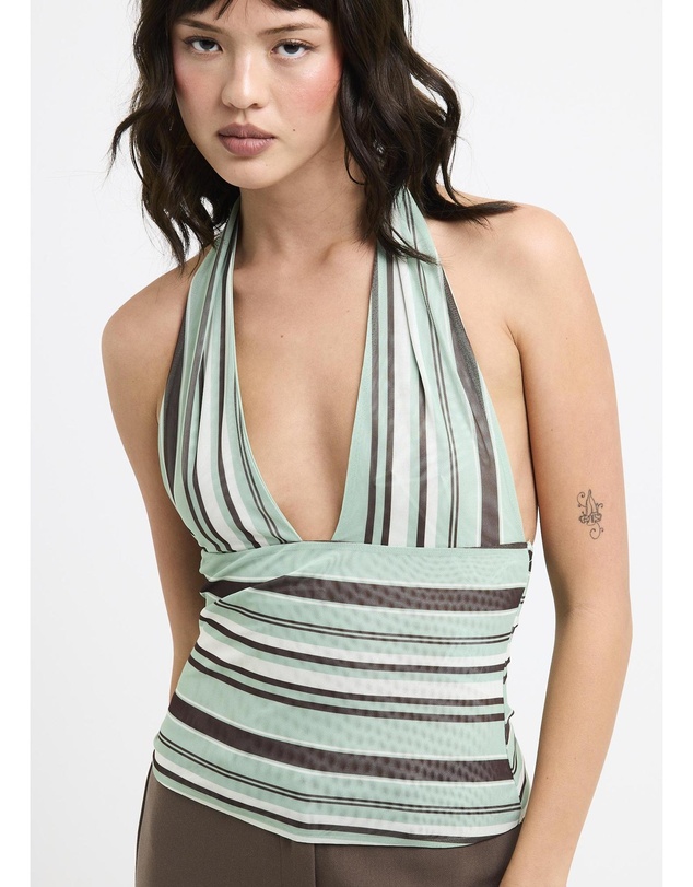 Alice In The Eve - Ava Slinky Plunge Top
