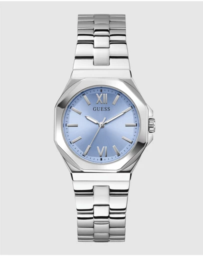 GUESS - Guess Ladies Silver Tone 34mm Analogue Watch