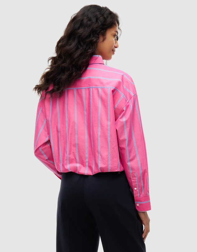 Tommy Jeans - Crop Gathered Script Shirt