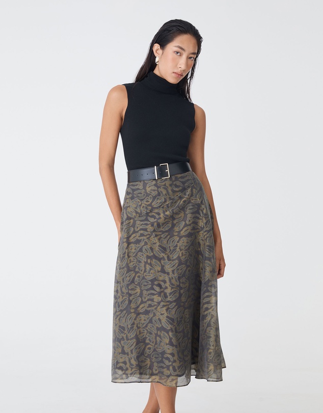 Forcast - Imogen Printed Panel Skirt
