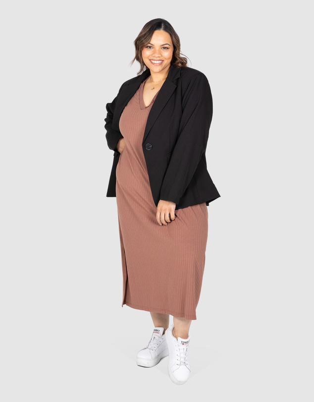 Love Your Wardrobe - Inez Rib Knit Dress