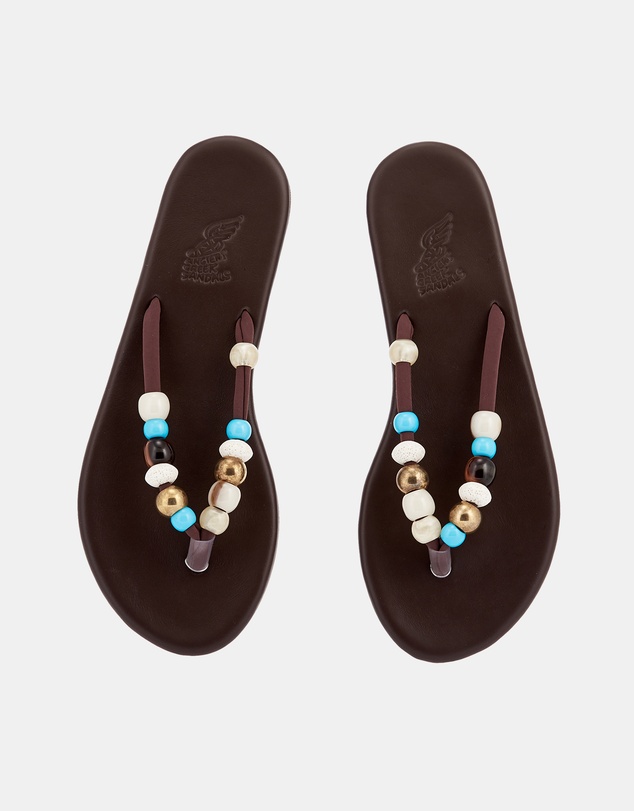 Ancient Greek Sandals - Saionara Raffia Sandals