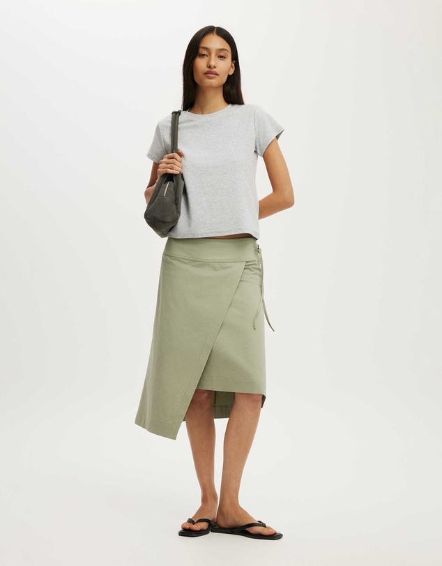 Cotton On - Lexi Utility Wrap Midi Skirt