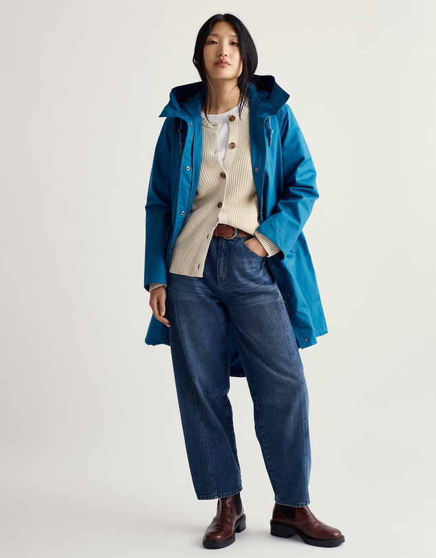 Seasalt - Seasalt Cornwall Blue Seafaring Waterproof Coat