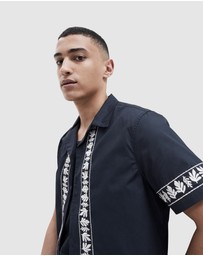 UNISON - Border Embroidered S/S Regular Fit Shirt