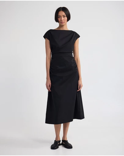 Oxford - Montana Stretch Boatneck Dress