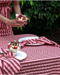 Mosey Me - Sundae Seersucker Square Tablecloth