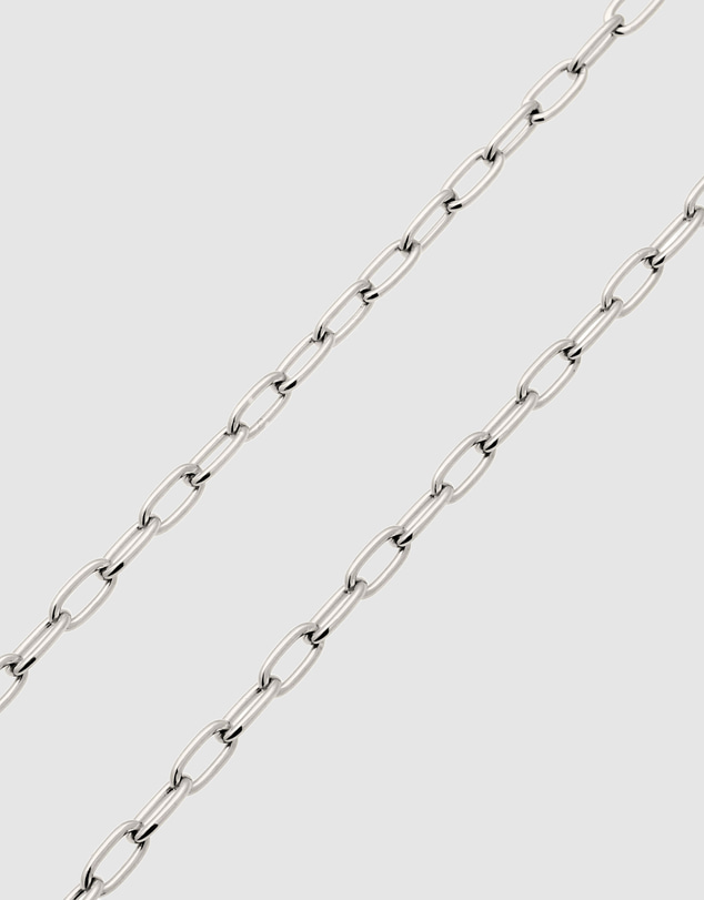 Elli Jewelry - Carabiner Paperclip Chain Necklace in 925 Silver