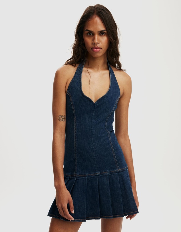Cotton On - Kori Denim Halter Dress
