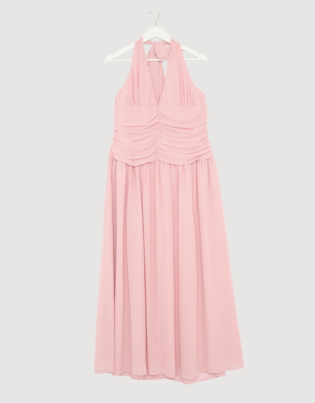 Revibe - Repaired CHANCERY Talara Halter Maxi Dress - AU 16