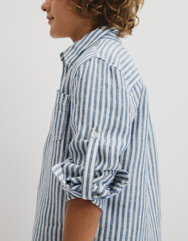 Country Road - Teen Long Sleeve Linen Shirt
